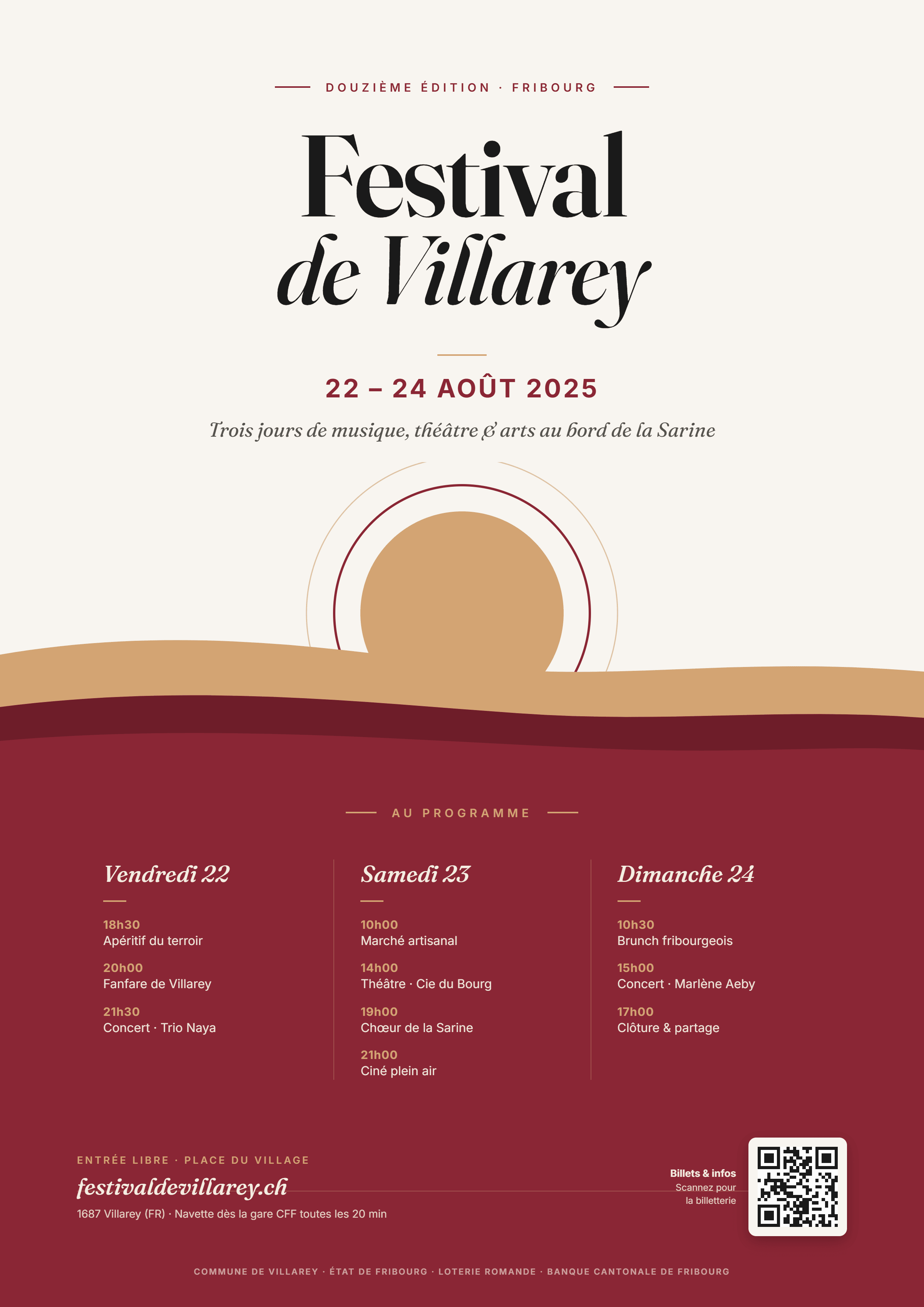 Affiche d'un festival culturel communal