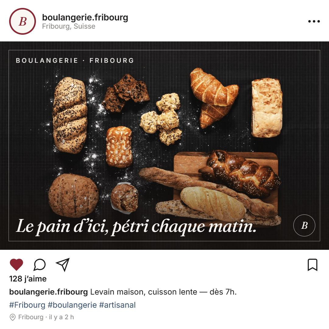 Publication Instagram — boulangerie artisanale